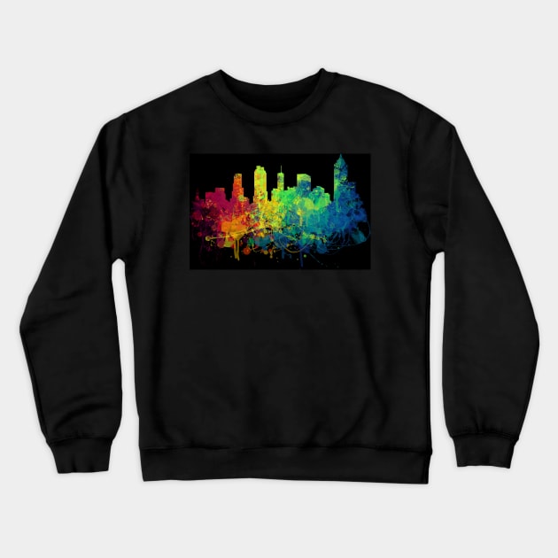 Painted Skylines: Atlanta Crewneck Sweatshirt by DigitalShards